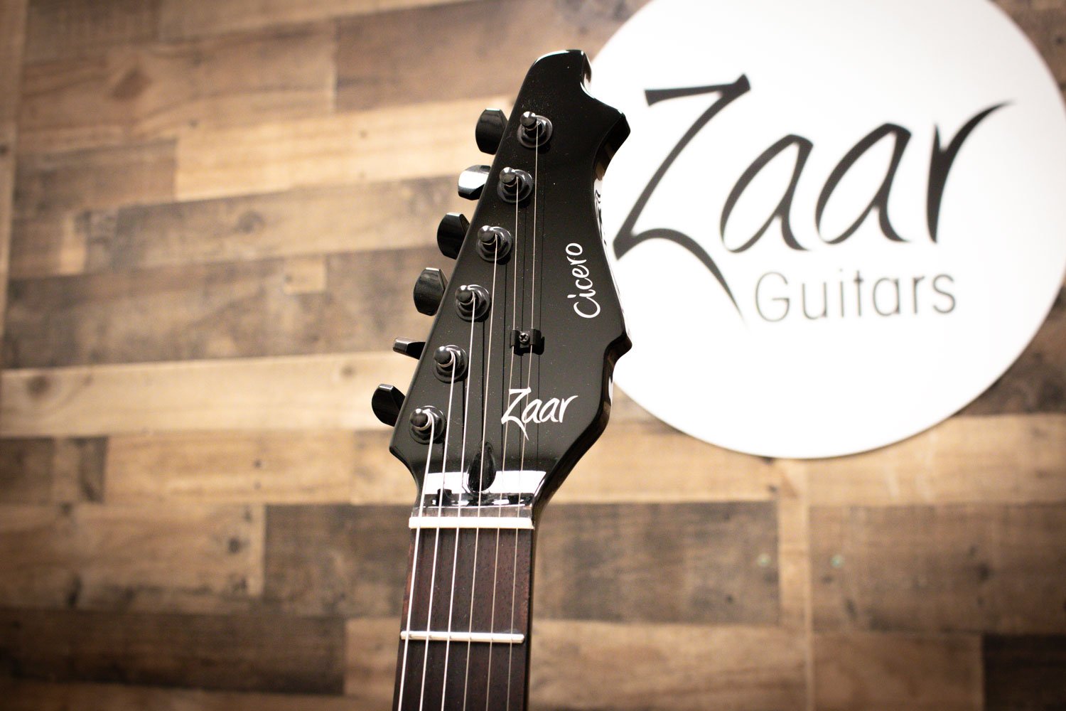 Zaar Cicero Limited Edition Artist Series Electric Guitar - SmittenKittenTx - Tlaltecuhtli - Zaar Guitars