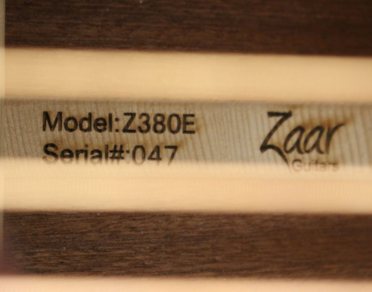 Zaar with Scars - Z380E (047) - Zaar Guitars