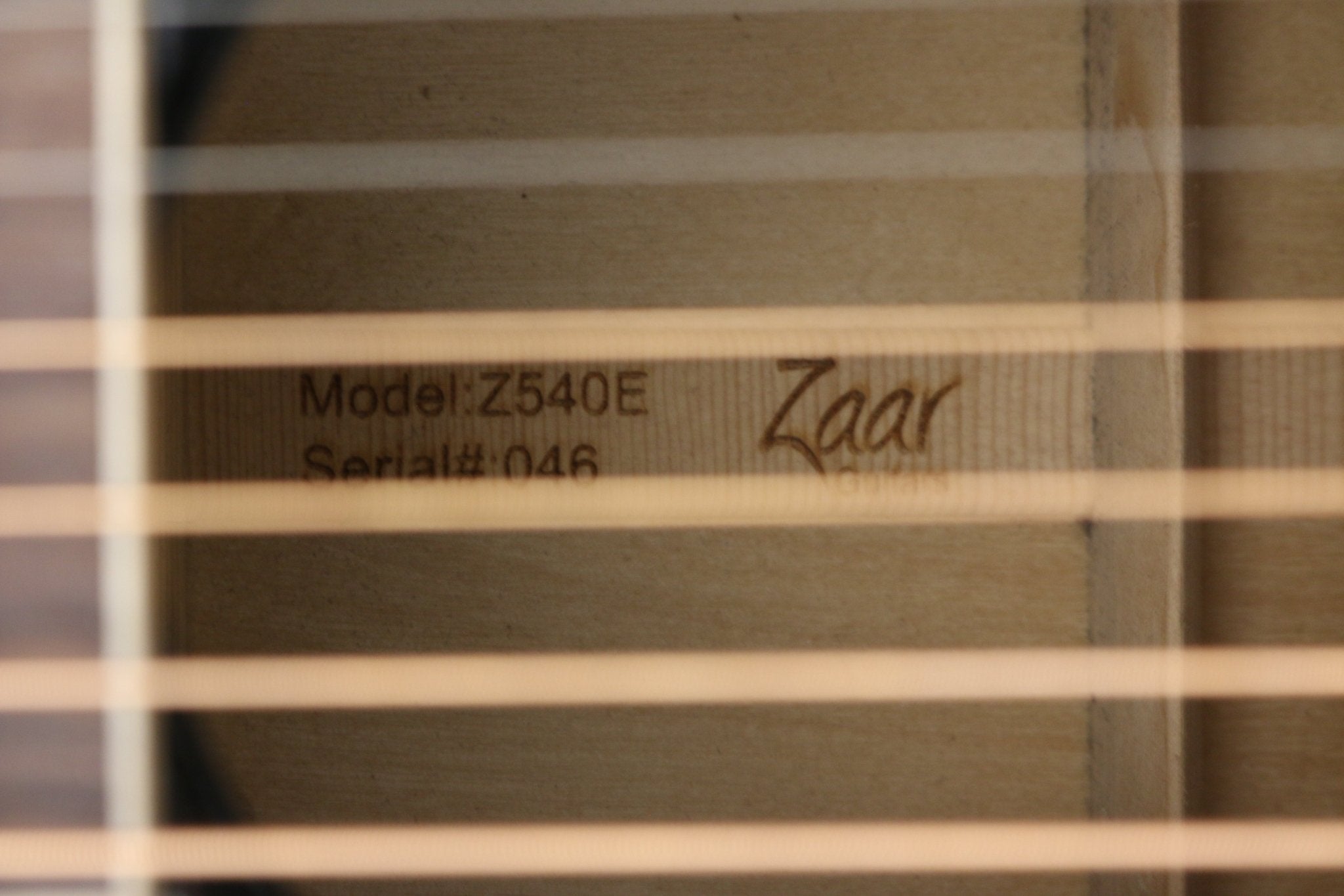 Zaar with Scars - Z540E (046) - Zaar Guitars